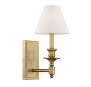 Savoy House 9-0700-1-322 One Light Wall Sconce, Warm Brass (2)