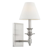 Savoy House 9-0700-1-SN One Light Wall Sconce, Satin Nickel (2)