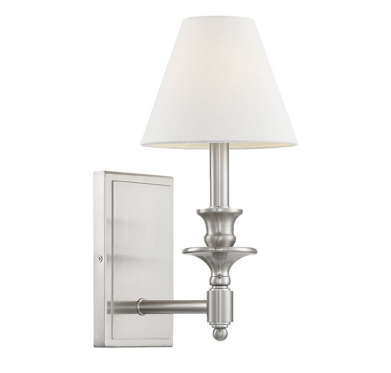 Savoy House 9-0700-1-SN One Light Wall Sconce, Satin Nickel (2)