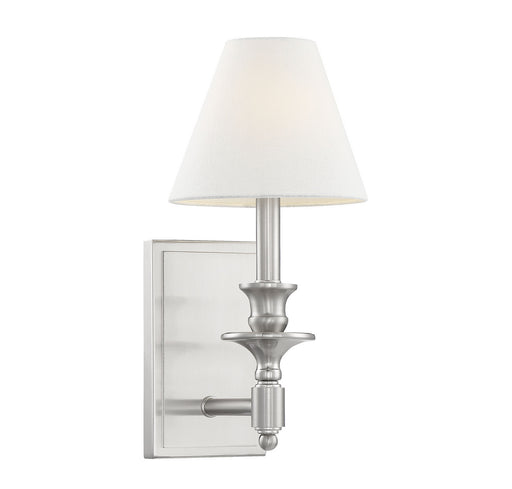 Savoy House 9-0700-1-SN One Light Wall Sconce, Satin Nickel