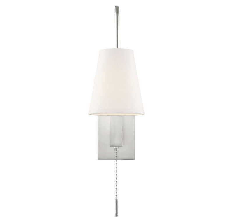 Savoy House 9-0900CP-1-SN One Light Wall Sconce, Satin Nickel (2)
