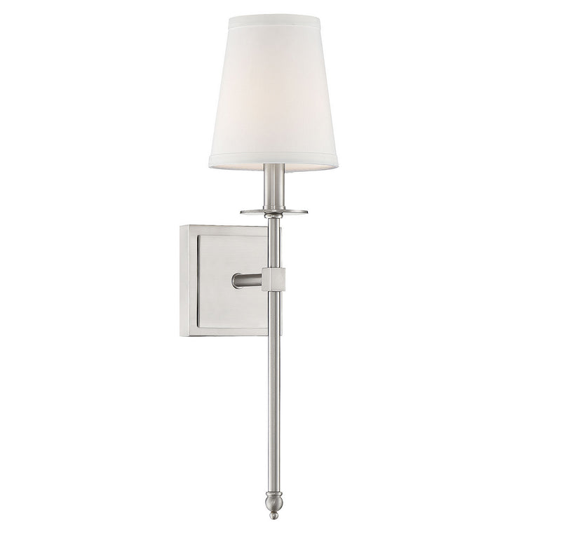 Savoy House 9-302-1-SN One Light Wall Sconce, Satin Nickel