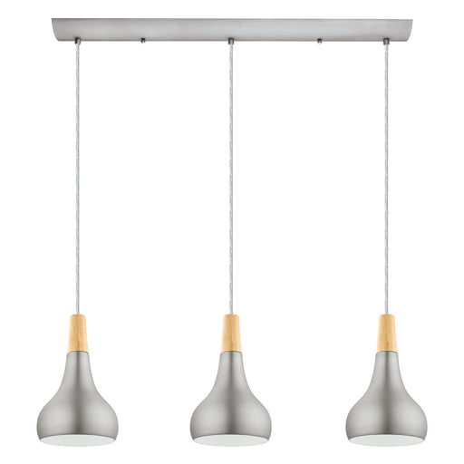 Eglo USA 202314A Sabinar Three Light Pendant Brushed Nickel Main Image.jpg