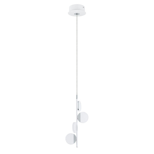 Eglo USA 203393A Olindra LED Pendant White & Chrome Main Image.jpg