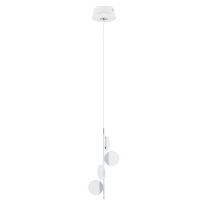 Eglo USA 203393A Olindra LED Pendant White & Chrome Main Image.jpg
