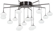George Kovacs P8239-671-L George's Web LED Chandelier(Convertible To Semi Flush), Bronze W/Gold Dust Main Image.jpg
