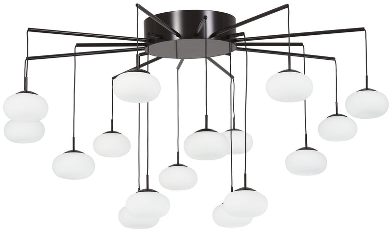 George Kovacs P8239-671-L George's Web LED Chandelier(Convertible To Semi Flush), Bronze W/Gold Dust Main Image.jpg