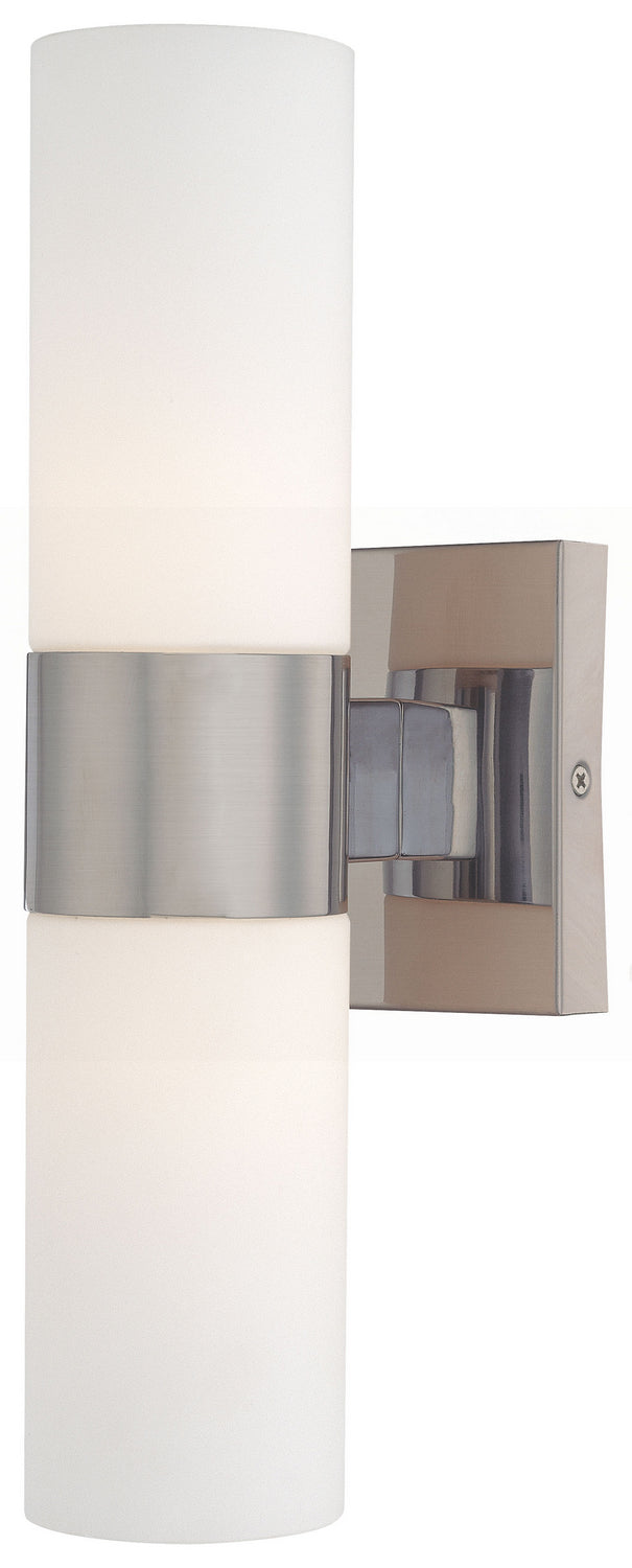 Minka-Lavery 6212-84 Two Light Wall Sconce, Brushed Nickel Main Image.jpg