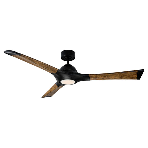 Modern Forms Fans FR-W1814-60L-MB/DK 60"Ceiling Fan, Matte Black/Distressed Koa