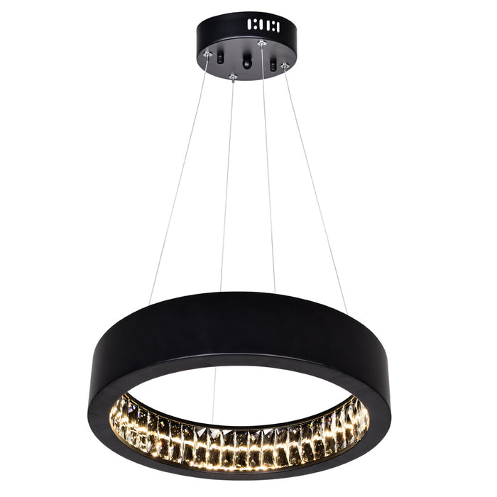 CWI Lighting 1040P16-101 Rosalina LED Chandelier Matte Black Alt 3.jpg