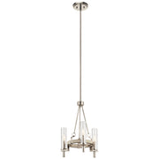 Kichler 44286WWW Three Light Mini Chandelier, White Washed Wood