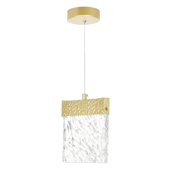 CWI Lighting 1090P6-1-620 Carolina LED Mini Pendant Gold Leaf Alt 3.jpg