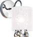 CWI Lighting 5006W5C-1 (W) Water Drop One Light Bathroom Sconce, Chrome Main Image.jpg