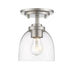 Z-Lite 460F1-BN Ashton One Light Flush Mount, Brushed Nickel Main Image.jpg