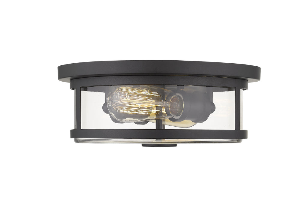 Z-Lite 462F11-BRZ Savannah Two Light Flush Mount, Bronze Main Image.jpg