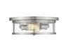 Z-Lite 462F14-BN Savannah Two Light Flush Mount, Brushed Nickel Main Image.jpg