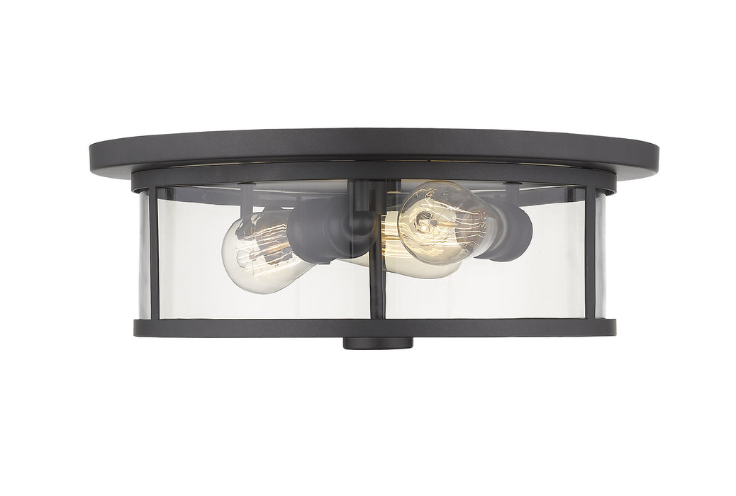 Z-Lite 462F16-BRZ Savannah Three Light Flush Mount, Bronze Main Image.jpg