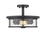 Z-Lite 462SF14-BRZ Savannah Two Light Semi Flush Mount, Bronze Main Image.jpg