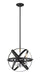 Z-Lite 463-12HBK-CH Cavallo Three Light Pendant, Hammered Black / Chrome Main Image.jpg