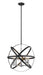 Z-Lite 463-18HBK-CH Cavallo Five Light Pendant, Hammered Black / Chrome Main Image.jpg