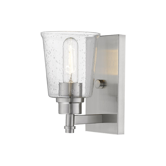 Z-Lite 464-1S-BN Bohin One Light Wall Sconce, Brushed Nickel Main Image.jpg