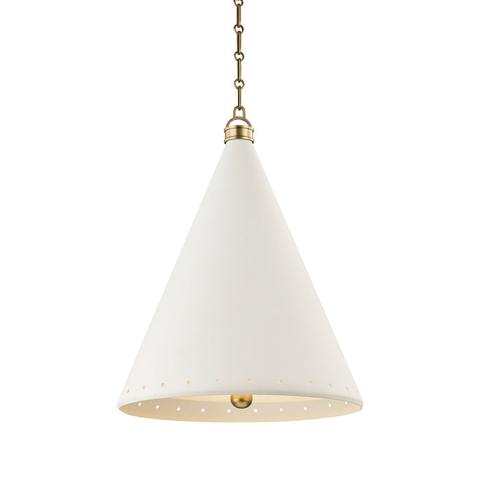 Hudson Valley MDS402-AGB/WP Plaster No.1 Two Light Pendant, Aged Brass/White Plaster Main Image.jpg