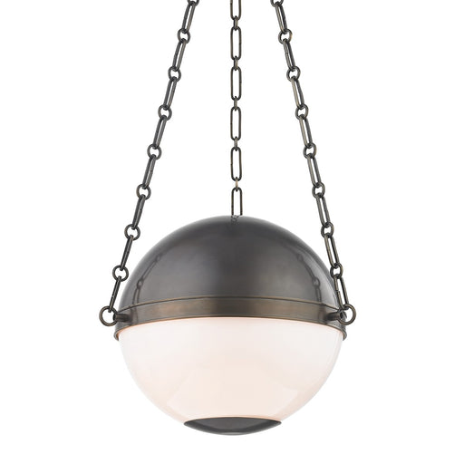 Hudson Valley MDS750-DB Sphere No.2 Two Light Pendant, Distressed Bronze Main Image.jpg