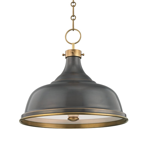 Hudson Valley MDS900-ADB Metal No.1 Three Light Pendant, Aged/Antique Distressed Bronze Main Image.jpg