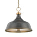 Hudson Valley MDS900-ADB Metal No.1 Three Light Pendant, Aged/Antique Distressed Bronze Main Image.jpg