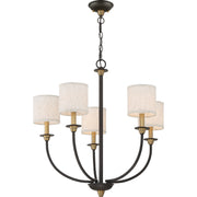 Quoizel ADY5005OZ Audley Five Light Chandelier, Old Bronze Alternate Image 2.jpg