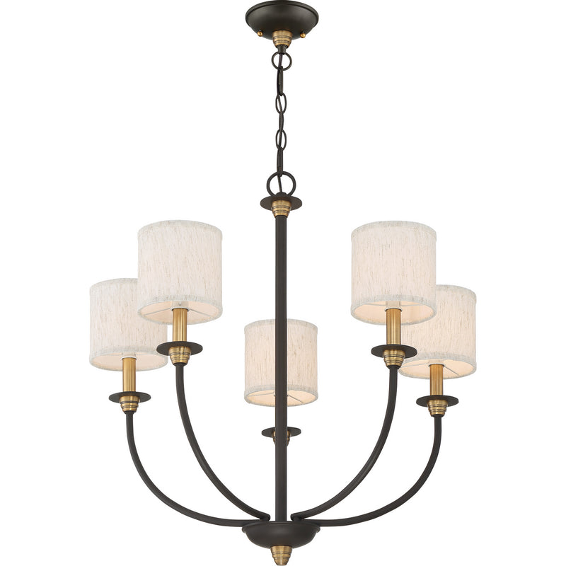 Quoizel ADY5005OZ Audley Five Light Chandelier, Old Bronze Alternate Image 3.jpg