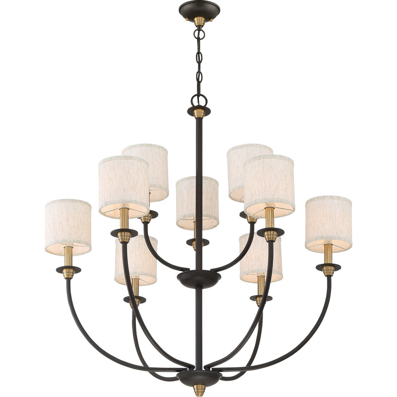 Quoizel ADY5009OZ Audley Nine Light Chandelier, Old Bronze Alternate Image 3.jpg