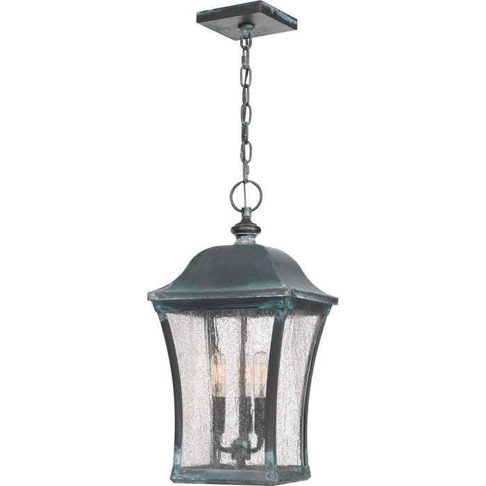 Quoizel BDS1910AGV Bardstown Three Light Outdoor Hanging Lantern, Aged Verde Main Image.jpg