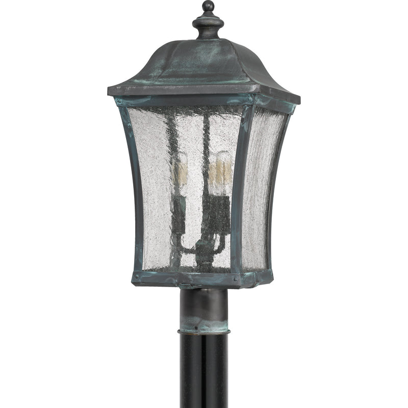 Quoizel BDS9010AGV Bardstown Three Light Outdoor Post Lantern, Aged Verde Alternate Image.jpg