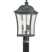 Quoizel BDS9010AGV Bardstown Three Light Outdoor Post Lantern, Aged Verde Main Image.jpg