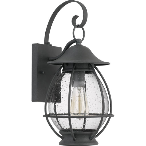 Quoizel BST8409MB Boston One Light Outdoor Wall Lantern, Mottled Black Alternate Image.jpg