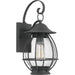 Quoizel BST8409MB Boston One Light Outdoor Wall Lantern, Mottled Black Alternate Image.jpg