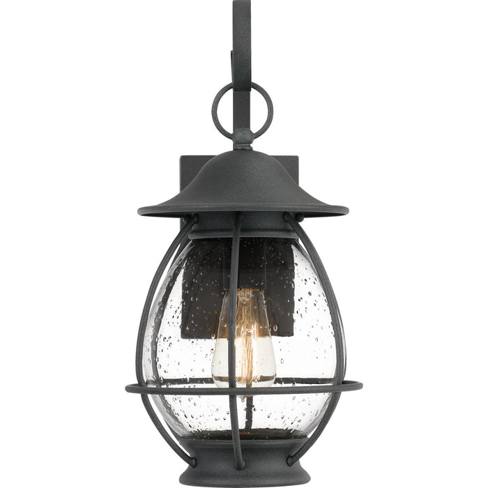 Quoizel BST8409MB Boston One Light Outdoor Wall Lantern, Mottled Black Alternate Image 2.jpg
