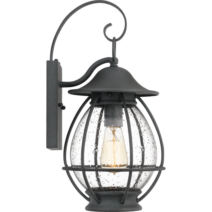 Quoizel BST8409MB Boston One Light Outdoor Wall Lantern, Mottled Black Alternate Image 3.jpg