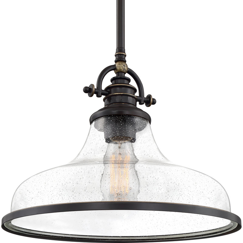 Quoizel GRTS2814PN Grant One Light Pendant, Palladian Bronze Alternate Image 3.jpg