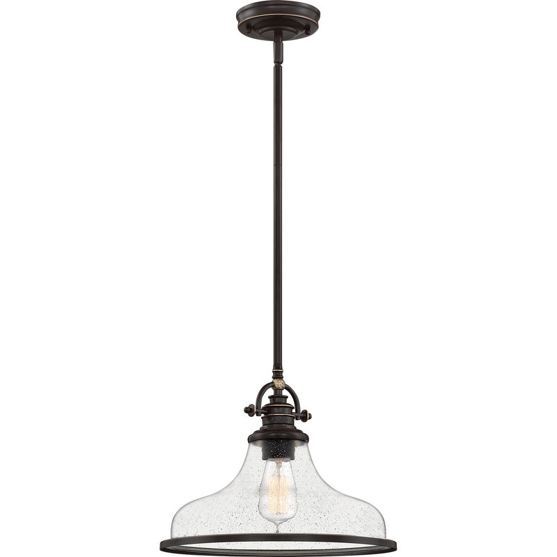 Quoizel GRTS2814PN Grant One Light Pendant, Palladian Bronze Main Image.jpg