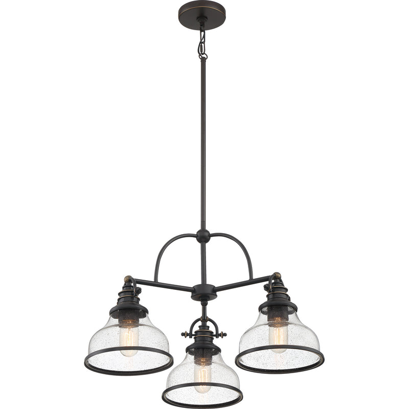 Quoizel GRTS5103PN Grant Three Light Chandelier, Palladian Bronze Alternate Image 2.jpg
