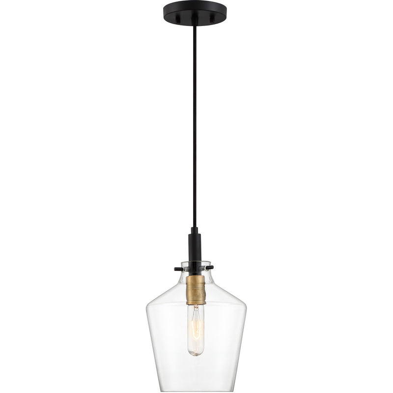 Quoizel JUN1508EK June One Light Mini Pendant, Earth Black Alternate Image 2.jpg