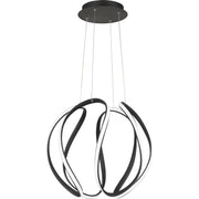 Quoizel PCWN2818EK Waving LED Pendant, Earth Black Main Image.jpg