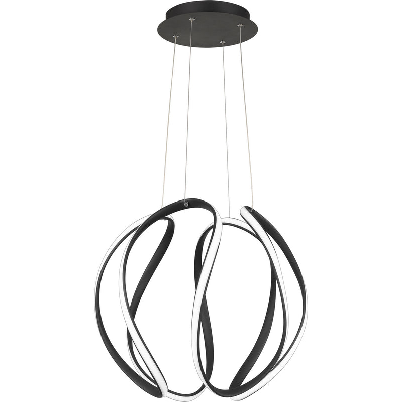 Quoizel PCWN2818EK Waving LED Pendant, Earth Black Main Image.jpg