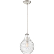 Quoizel QPP4019BN Genie One Light Mini Pendant, Brushed Nickel Main Image.jpg