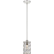 Quoizel QPP4046PK Oliver One Light Mini Pendant, Polished Nickel Main Image.jpg