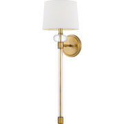 Quoizel QW4071WS Barbour One Light Wall Sconce, Weathered Brass Main Image.jpg