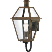Quoizel RO8410IZ Rue De Royal One Light Outdoor Wall Lantern, Industrial Bronze Main Image.jpg