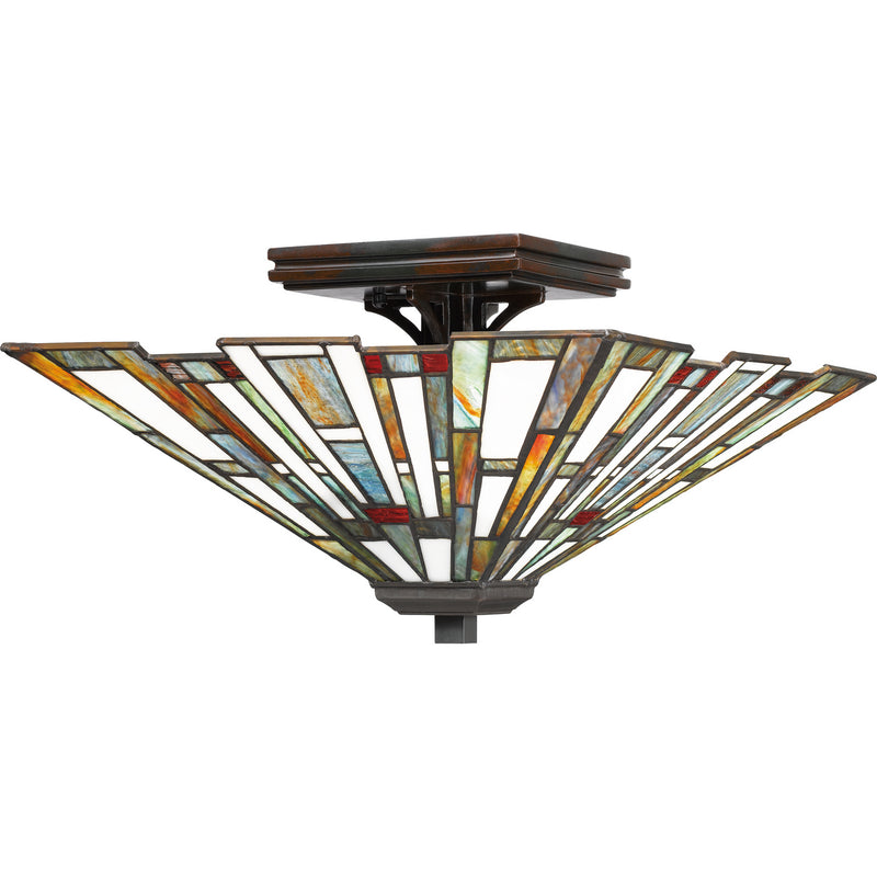 Quoizel TFMK1714VA Maybeck Two Light Flush Mount, Valiant Bronze Main Image.jpg